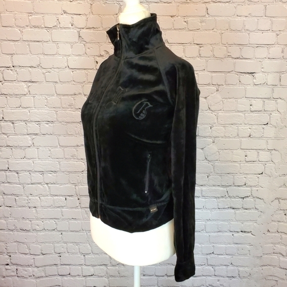 𝅺bcbgmaxazaria Black Zip Up Sweater sz. Small - Picture 5 of 8